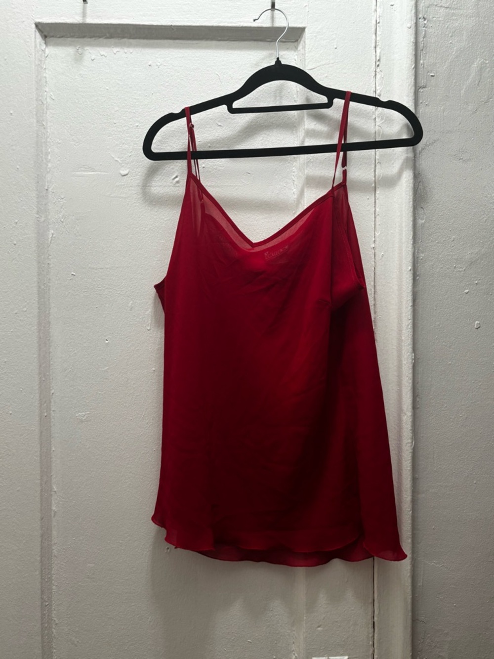 NY Collection Red Spaghetti-Strap Cami